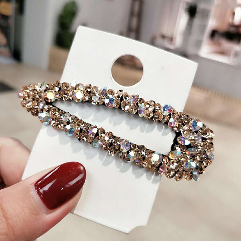 Wholesale Rhinestone Color Diamond Hollow Hairpin
